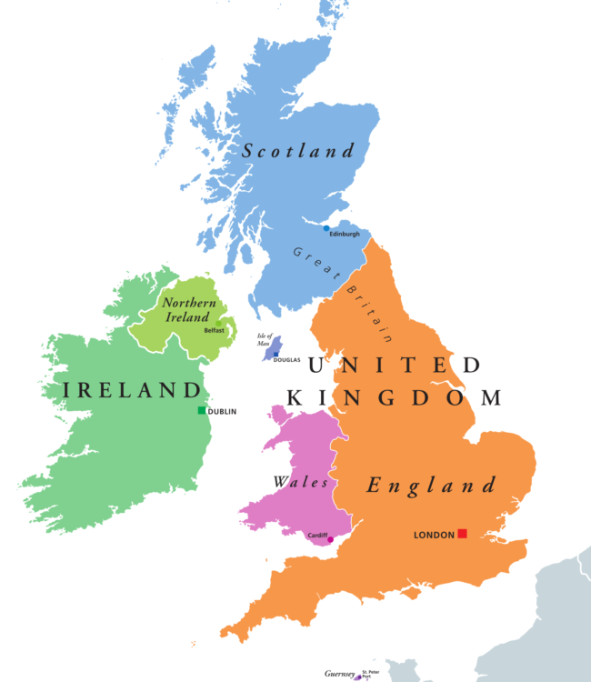 UK countries plus Ireland
